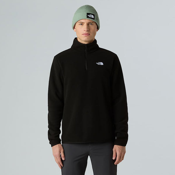 The North Face Glacier 1/4 Zip Fleece Tnf Black Size 3XL male