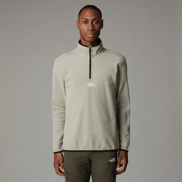 The North Face Men's Glacier 1/4 Zip Fleece Clay Grey 