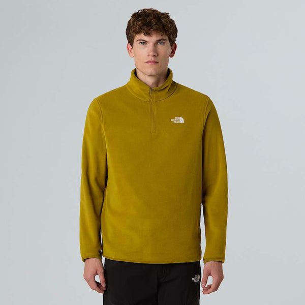 The North Face Glacier 1/4 Zip Fleece Deep Dijon male