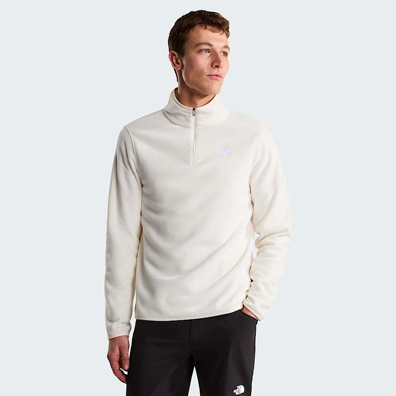 The North Face Glacier 1/4 Zip Fleece White Dune Size 3XL