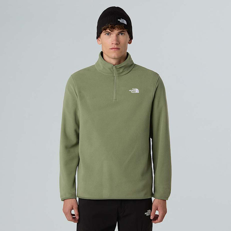 The North Face Glacier 1/4 Zip Fleece Bark Mist male