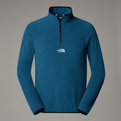 The North Face Men's Glacier 1/4 Zip Fleece Mallard Blue