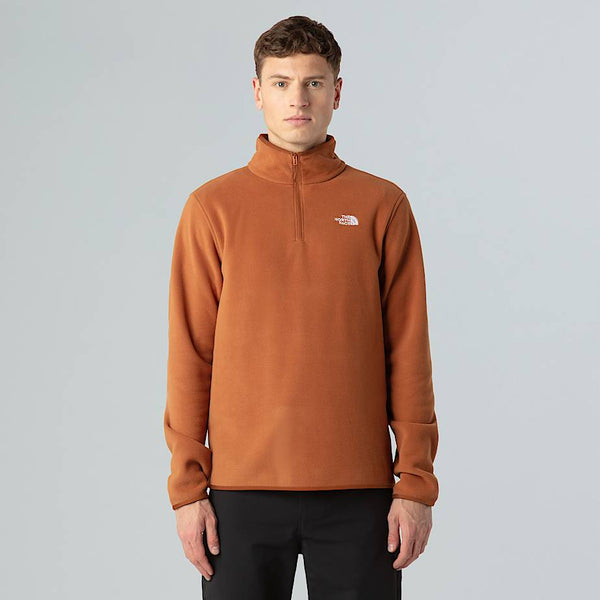 The North Face Glacier 1/4 Zip Fleece Burnt Umber male
