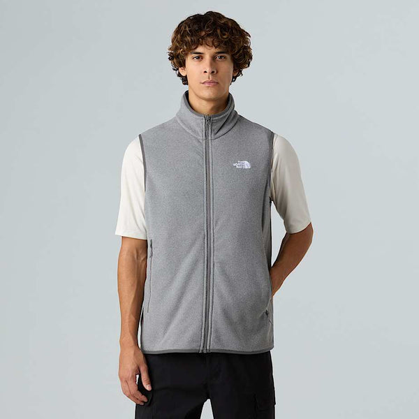 The North Face Glacier Fleece Vest Tnf Mid Grey Heather male