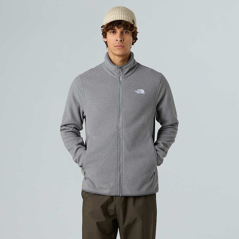 The North Face Glacier Full-zip Fleece Tnf Mid Grey Heather male