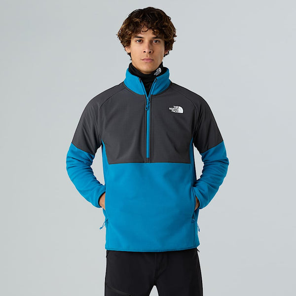 The North Face Glacier Heavyweight 1/2 Zip Fleece Dusk Blue-asphalt Grey male