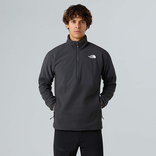 The North Face Glacier Heavyweight 1/2 Zip Fleece Asphalt Grey-asphalt Grey-tnf Black male
