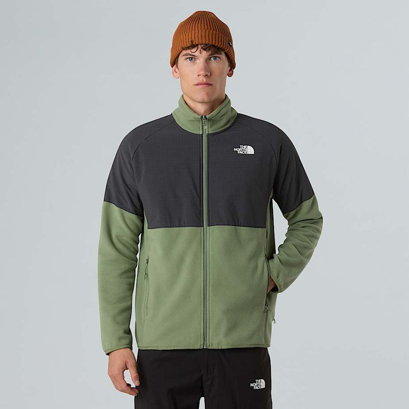 The North Face Glacier Heavyweight Full-zip Fleece Bark Mist-asphalt Grey male