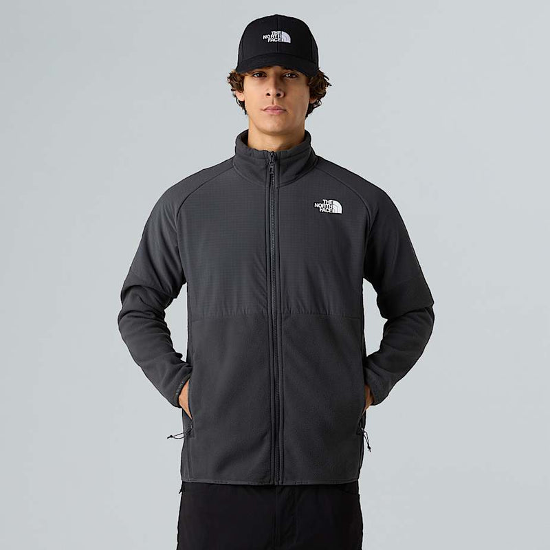 The North Face Glacier Heavyweight Full zip Fleece Asphalt Grey tnf Black