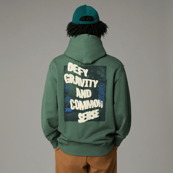 The North Face Men’s Heritage Graphic Relaxed Hoodie Duck Green