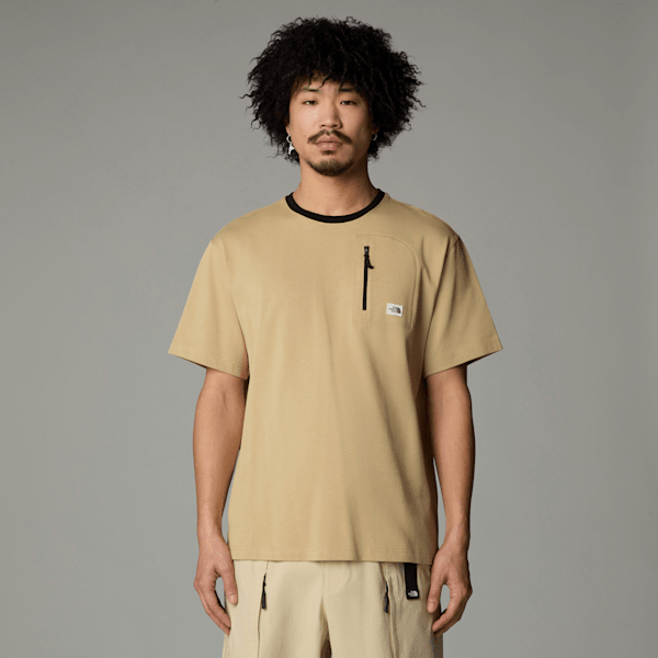 The North Face Heritage Pocket T-shirt Khaki Stone