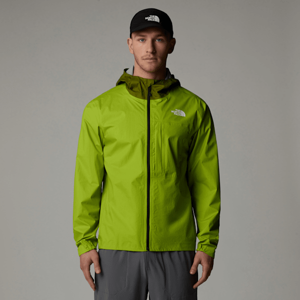 The North Face Men's Higher Run Rain Jacket Meadow Grass | LYBSTORE