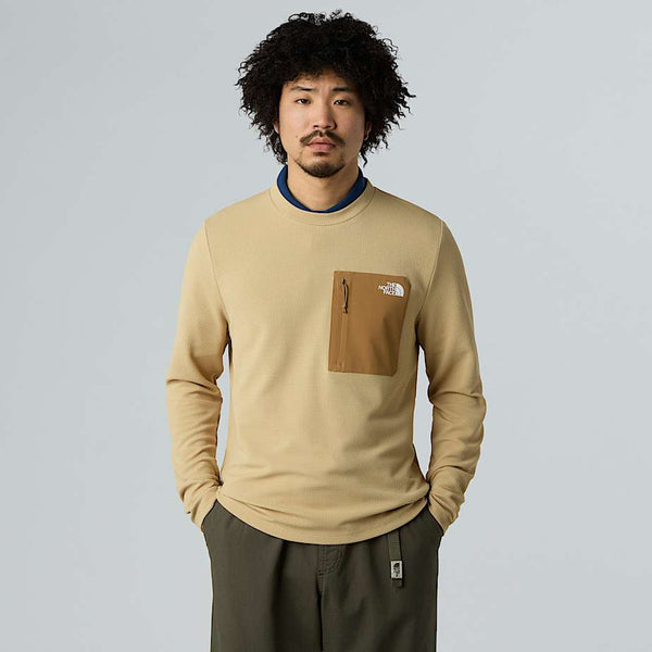 The North Face Kecha Sweatshirt Khaki Stone-utility Brown male