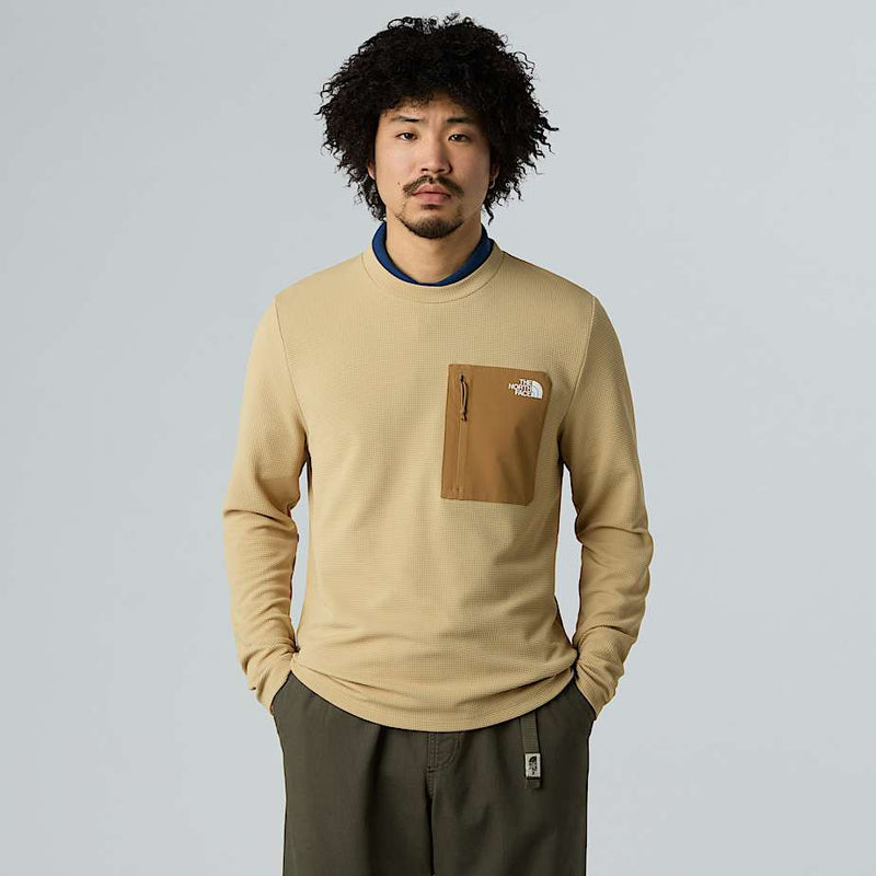 The North Face Kecha Sweatshirt Khaki Stone-utility Brown male