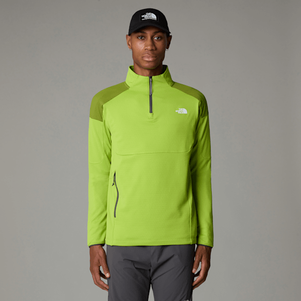 The North Face Men's Kikash 1/4 Zip Sweatshirt Meadow Grass 