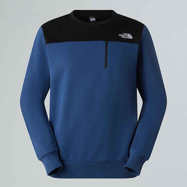 The North Face Light Tech New Peak Sweatshirt Shady Blue-tnf Black male
