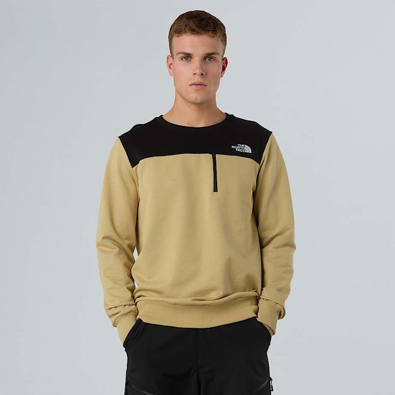 The North Face Light Tech New Peak Sweatshirt Khaki Stone-tnf Black male