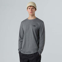 The North Face Long-sleeve Simple Dome T-shirt Tnf Medium Grey Heather male
