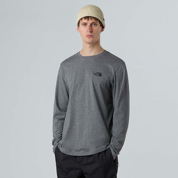 The North Face Long-sleeve Simple Dome T-shirt Tnf Medium Grey Heather male