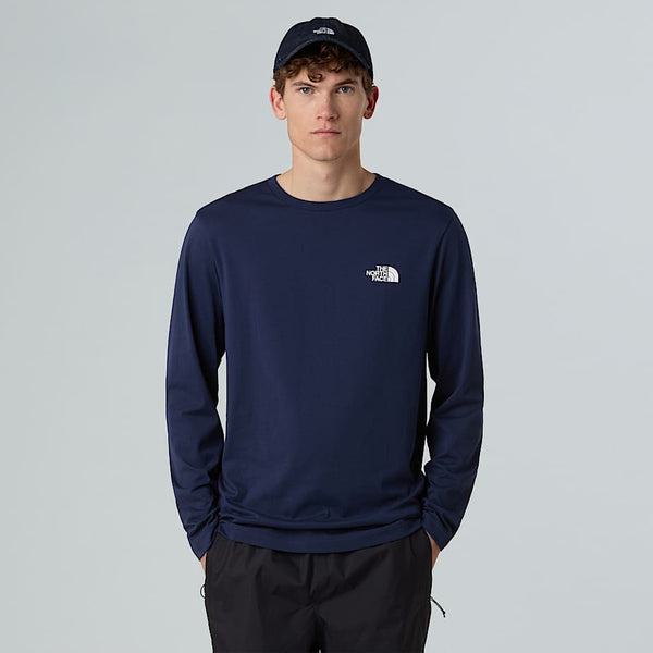 The North Face Long-sleeve Simple Dome T-shirt Summit Navy male