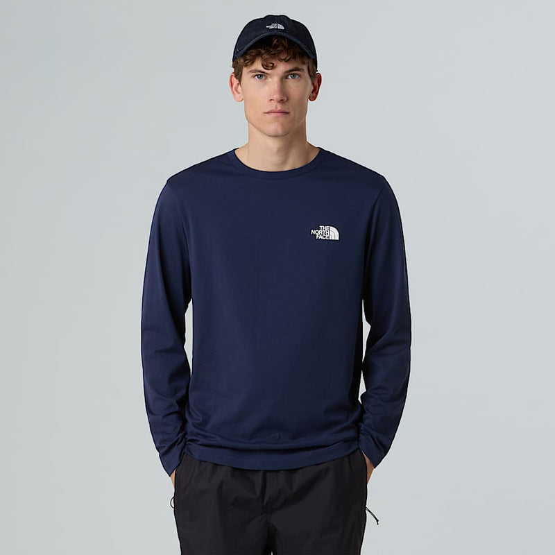The North Face Long-sleeve Simple Dome T-shirt Summit Navy male