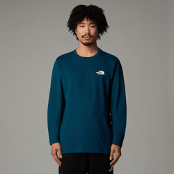 The North Face Men’s Long-sleeve Simple Dome T-shirt Midnight Petrol