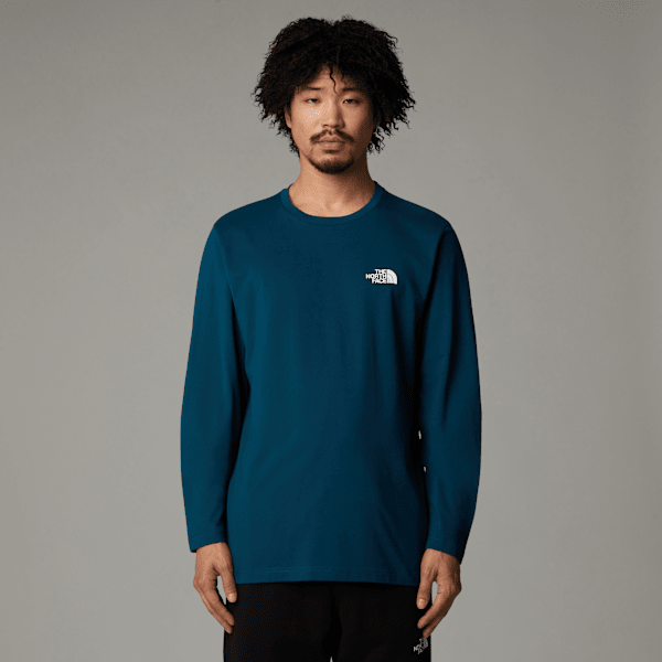 The North Face Men’s Long-sleeve Simple Dome T-shirt Midnight Petrol