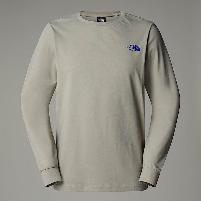 The North Face Long-sleeve Topographic T-shirt Clay Grey male
