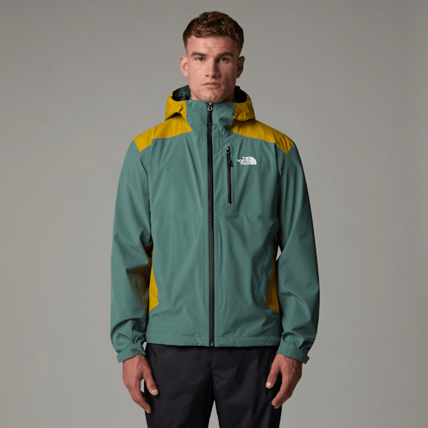 The North Face Mikeno Shell Jacket Dark Sage-arrowwood Yellow-tnf Black