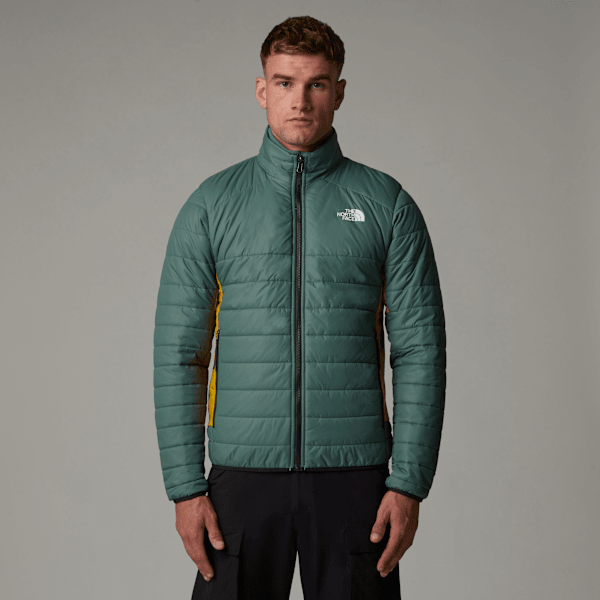 The North Face Mikeno Synthetic Insulated Jacket Dark Sage-arrowwood Yellow-tnf Black