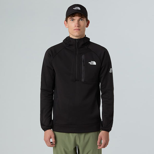 The North Face Mountain Athletics 1/4 Zip Hooded Fleece Tnf Black male