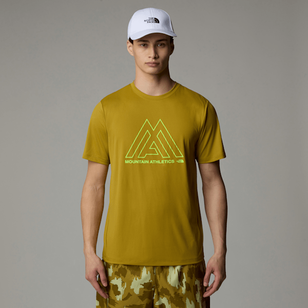 The North Face Men's Mountain Athletics 24/7 T-shirt Amber Green | LYBSTORE