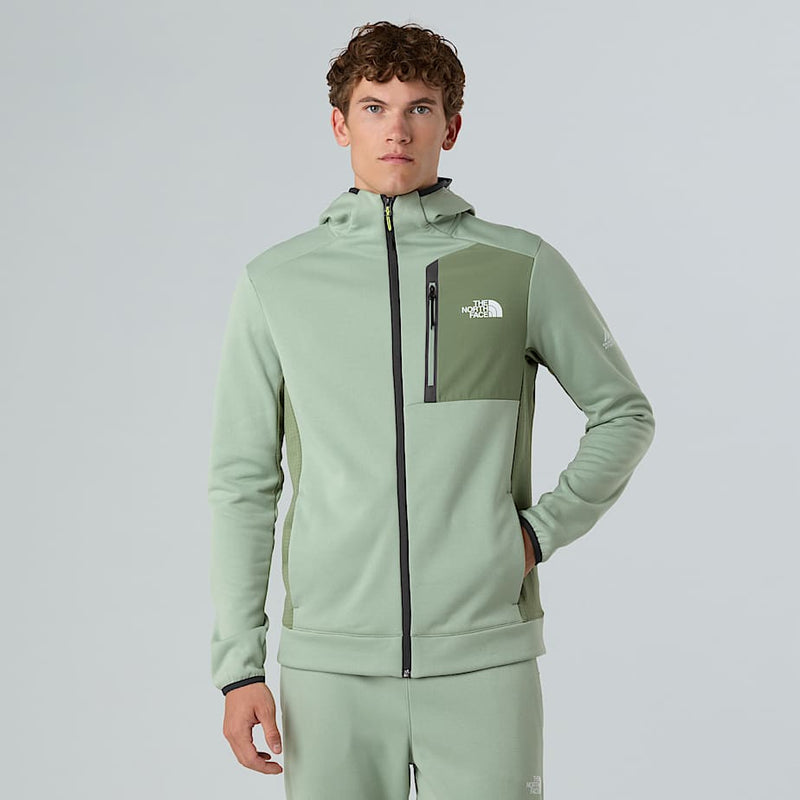 The North Face Mountain Athletics Hooded Fleece Slate Moss bark Mist