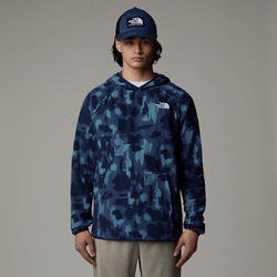 The North Face Men's Mountain Athletics Printed Hooded Fleece Summit Navy Painted Mountains Print