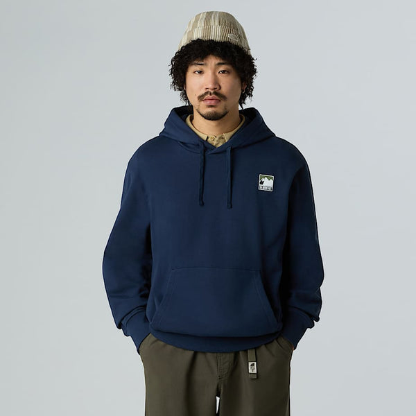 The North Face Mountain Logo Relaxed Hoodie Summit Navy male