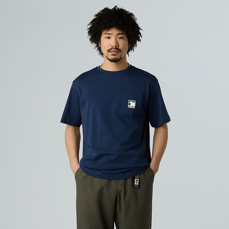 The North Face Mountain Logo Relaxed Pocket T-shirt Summit Navy male