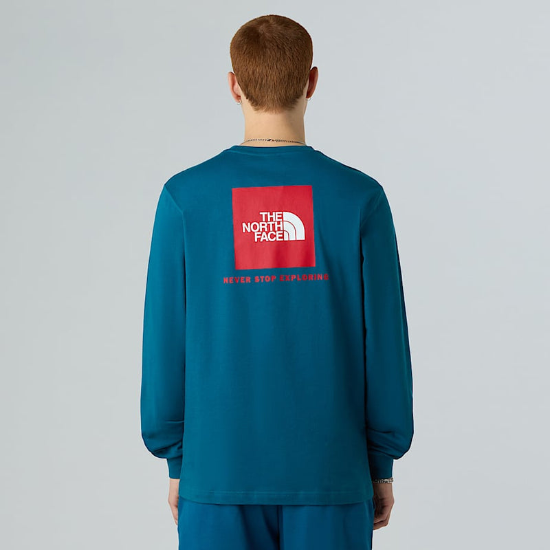 The North Face Nse Box Long-sleeve T-shirt Mineral Ink-tnf Red male