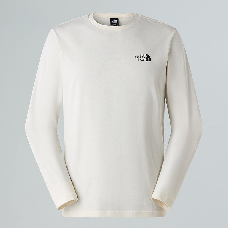 The North Face New Peak Long-sleeve T-shirt White Dune-tnf Black male