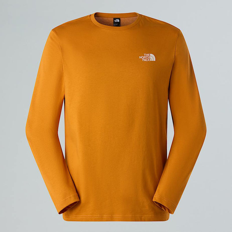 The North Face New Peak Long-sleeve T-shirt Iron Citrus-white Dune male