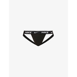 Mens Nike Logo-print stretch-cotton jockstraps pack of three | LYBSTORE