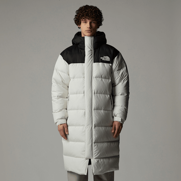 The North Face Men's Nuptse Parka White Dune-tnf Black 