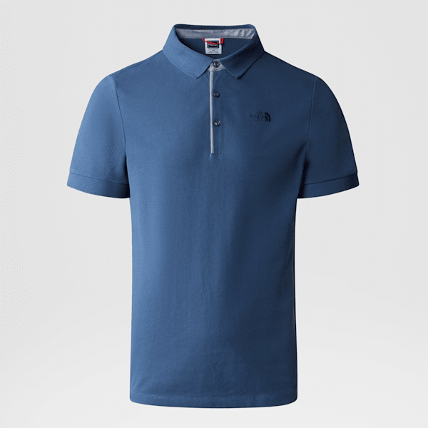 The North Face Men’s Premium Piquet Polo Shirt Shady Blue 