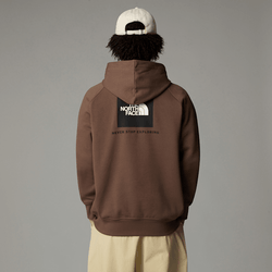 The North Face Men's Raglan Redbox Hoodie Smokey Brown 