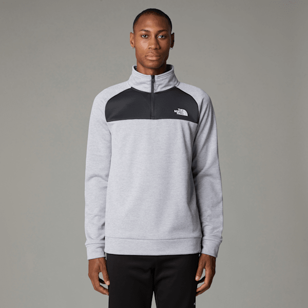 The North Face Men's Reaxion 1/4 Zip Fleece Tnf Light Grey Heather-asphalt Grey-npf 