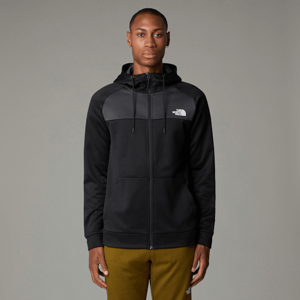 The North Face Men’s Reaxion Fleece Full-zip Hoodie Tnf Black-asphalt Grey-npf