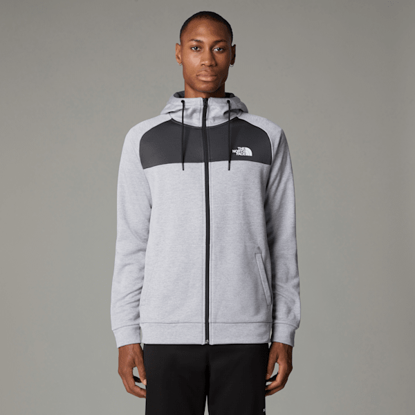 The North Face Men’s Reaxion Fleece Full-zip Hoodie Tnf Light Grey Heather-asphalt Grey-npf 