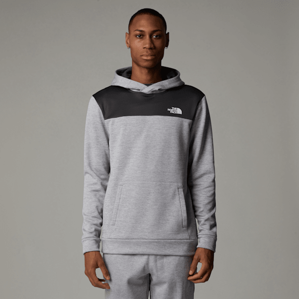 The North Face Men’s Reaxion Fleece Pullover Hoodie Tnf Light Grey Heather/asphalt Grey 