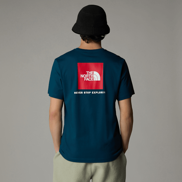 The North Face Men’s Redbox T-shirt Midnight Petrol-tnf Red