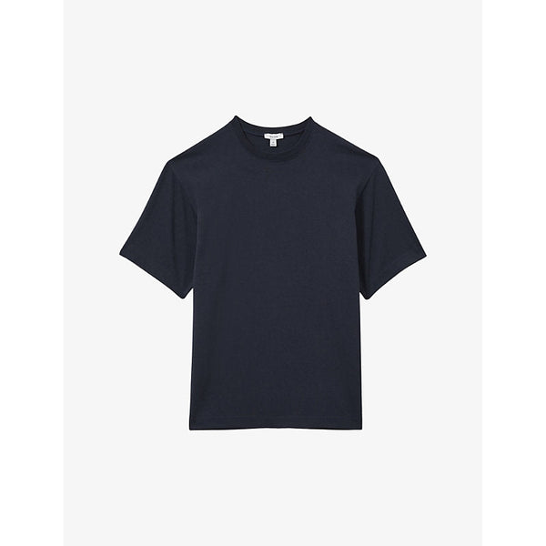 Mens Reiss Tate round-neck relaxed-fit cotton T-shirt | LYBSTORE