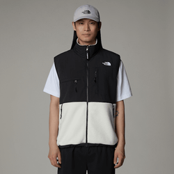 The North Face Men's Retro Denali Gilet White Dune-tnf Black